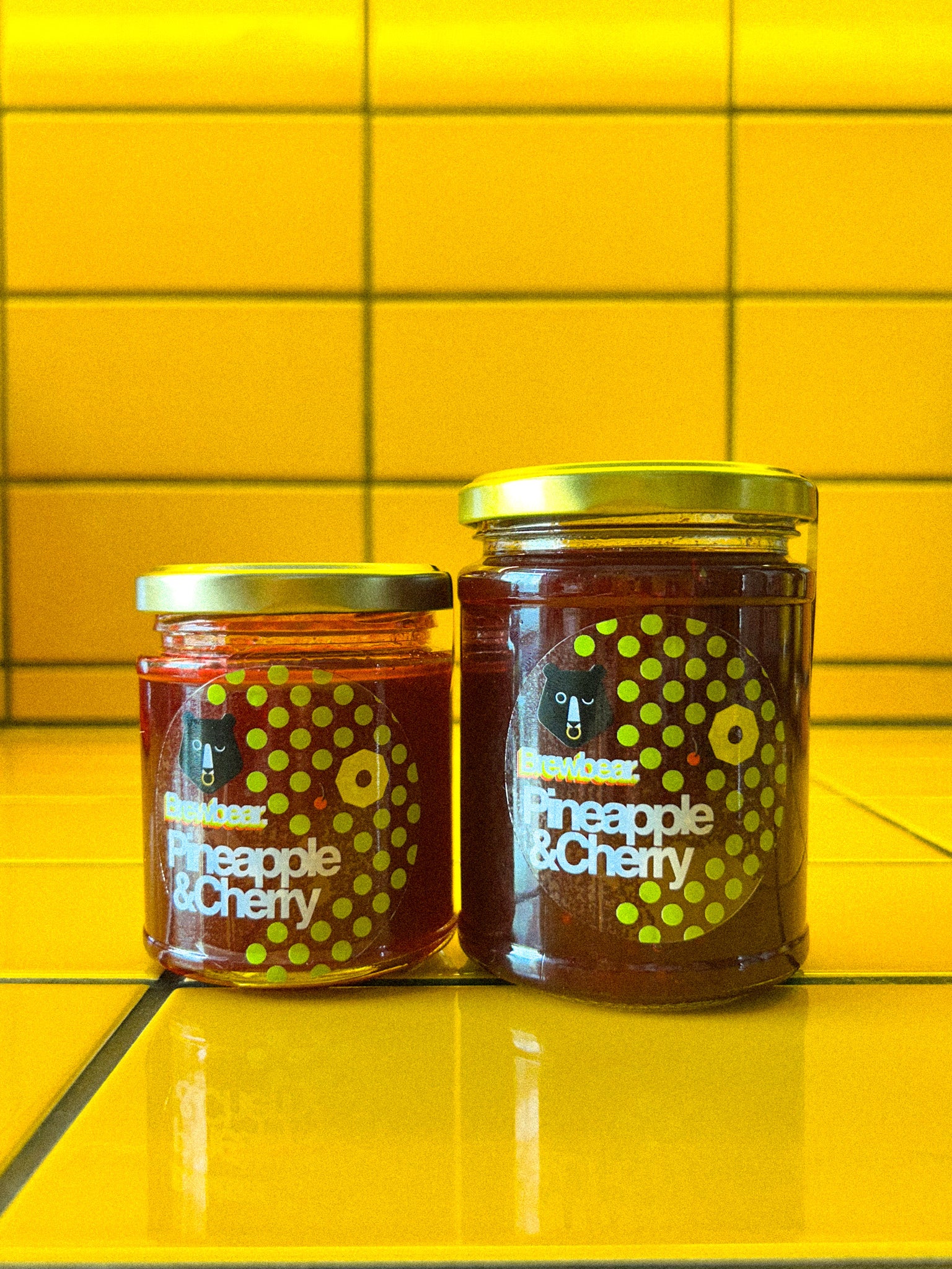 Pineapple & Cherry Brewbear. Jam
