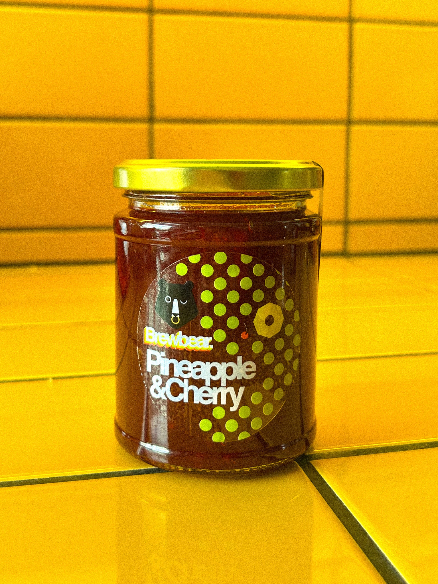 Pineapple & Cherry Brewbear. Jam
