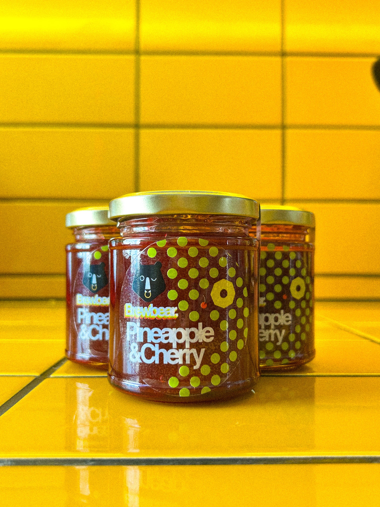 Pineapple & Cherry Brewbear. Jam
